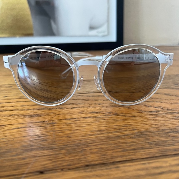 Emporio Armani Round Clear Frame Sunglasses (EA 2029) - Picture 1 of 3